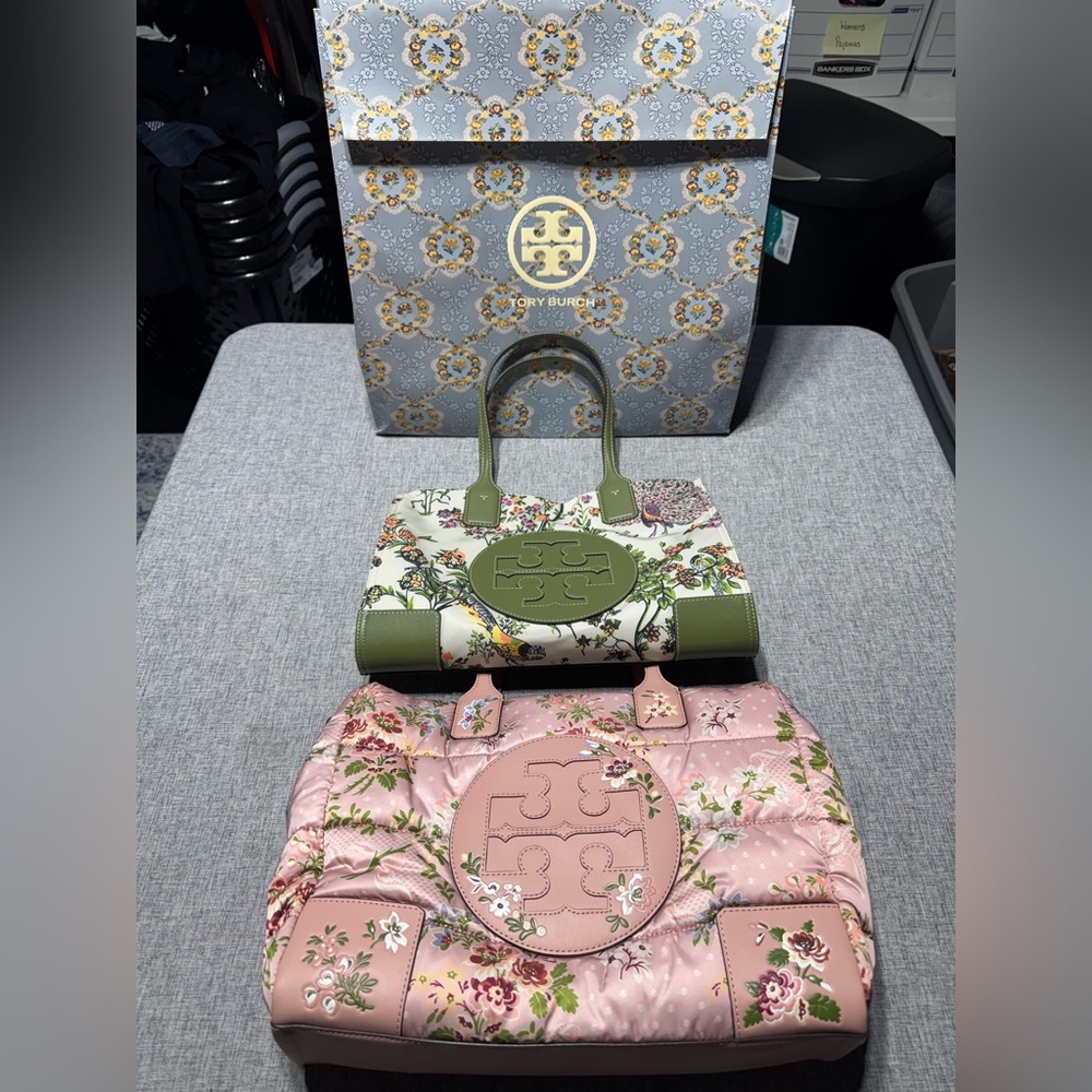 Tory Burch Floral Tote Bag only pink bag